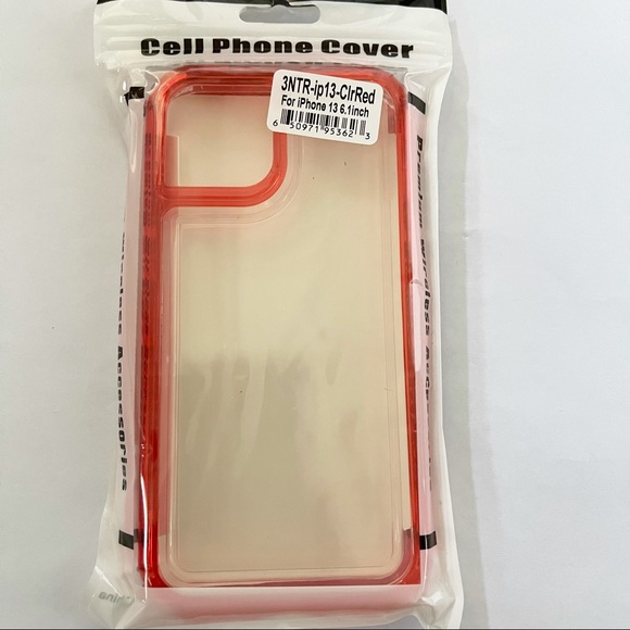 Red strong hybrid Apple IPhone 13 Case - Picture 3 of 3